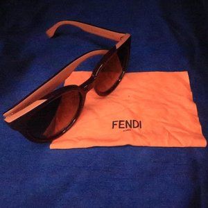 Fendi Burgundy/Orange Sunglasses (Includes Dustcloth/Card and Carry Case)